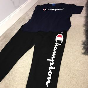 Champion T Shirt and Logo Sweats